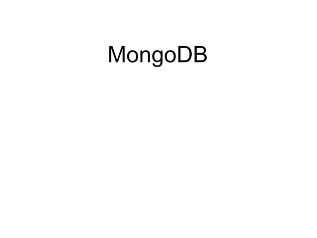 MongoDB Pros and Cons | PPT