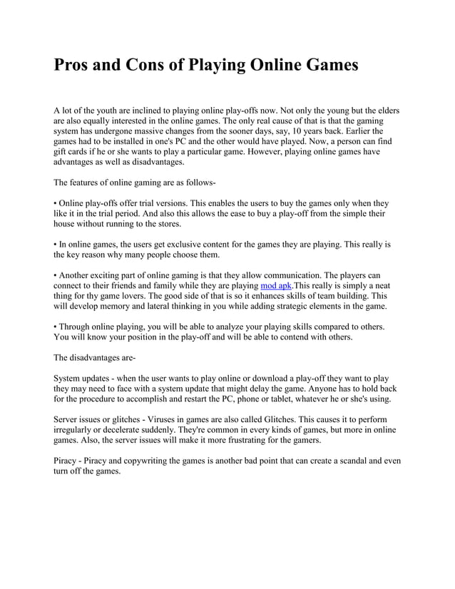 Pros and Cons of Playing Online Games.docx
