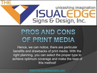 Pros and cons of print media | PPTX