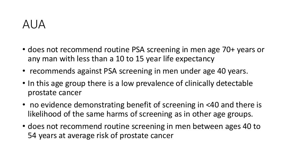 Pros and cons of prostate cancer screening by mungai ngugi