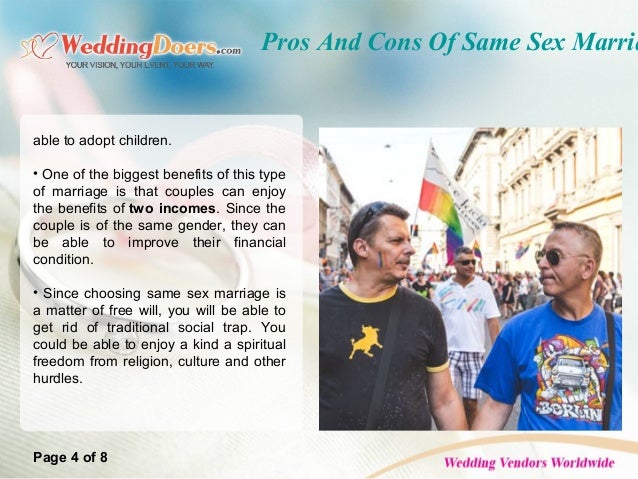 Same Sex Marriage Pros Cons 76