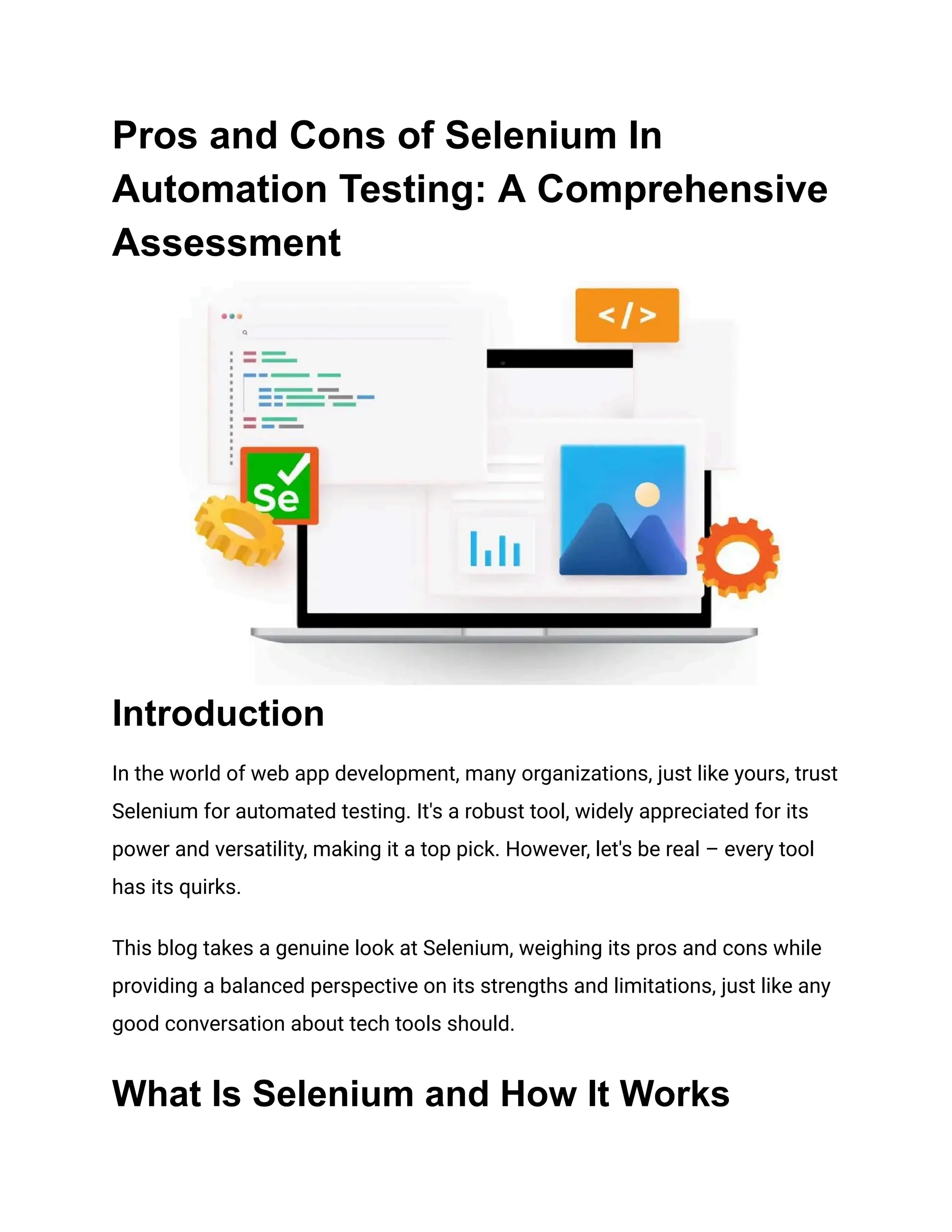 Pros and Cons of Selenium In Automation Testing_ A Comprehensive ...