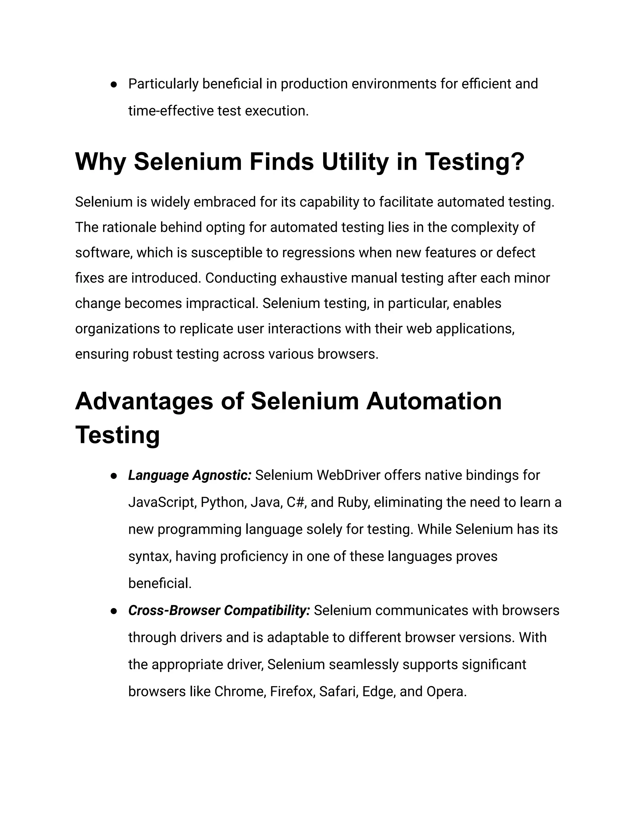 Pros and Cons of Selenium In Automation Testing_ A Comprehensive ...