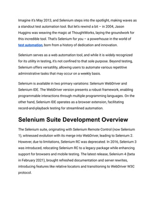 Pros and Cons of Selenium In Automation Testing_ A Comprehensive ...