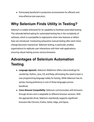 Pros and Cons of Selenium In Automation Testing_ A Comprehensive ...