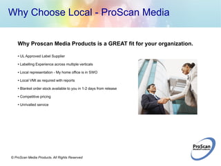 Proscan media - Premier Thermal and sheet label and thermal ribbons ...