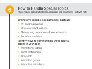 How to Handle Special Topics
(these require additional attention, resources and investment – but with ROI!)
PR communicati...
