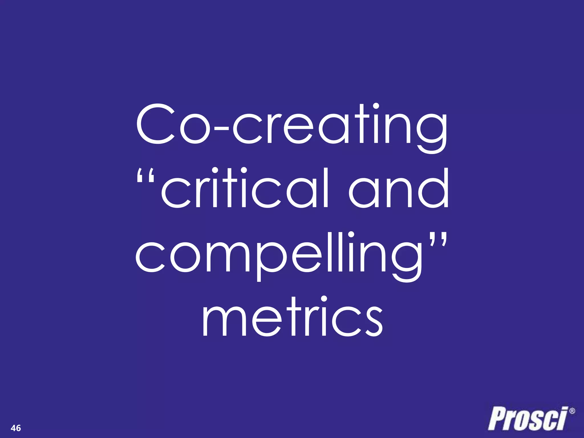 Polleverywhere idea generation 
Individual Performance 
Copyright Prosci 2014. All rights reserved. 
46 
 