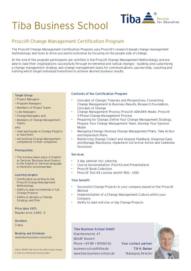 Change Management Training Program