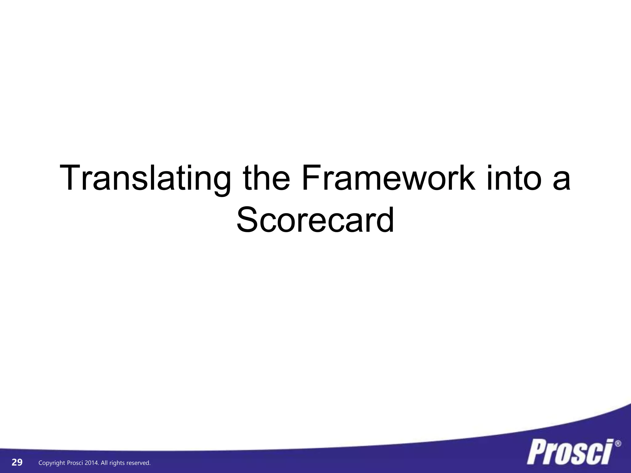 © Prosci. All Rights Reserved. 29
 