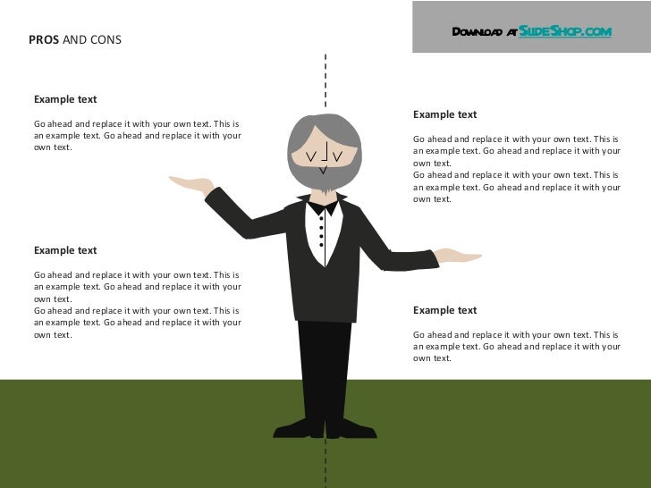 pros and cons template ppt