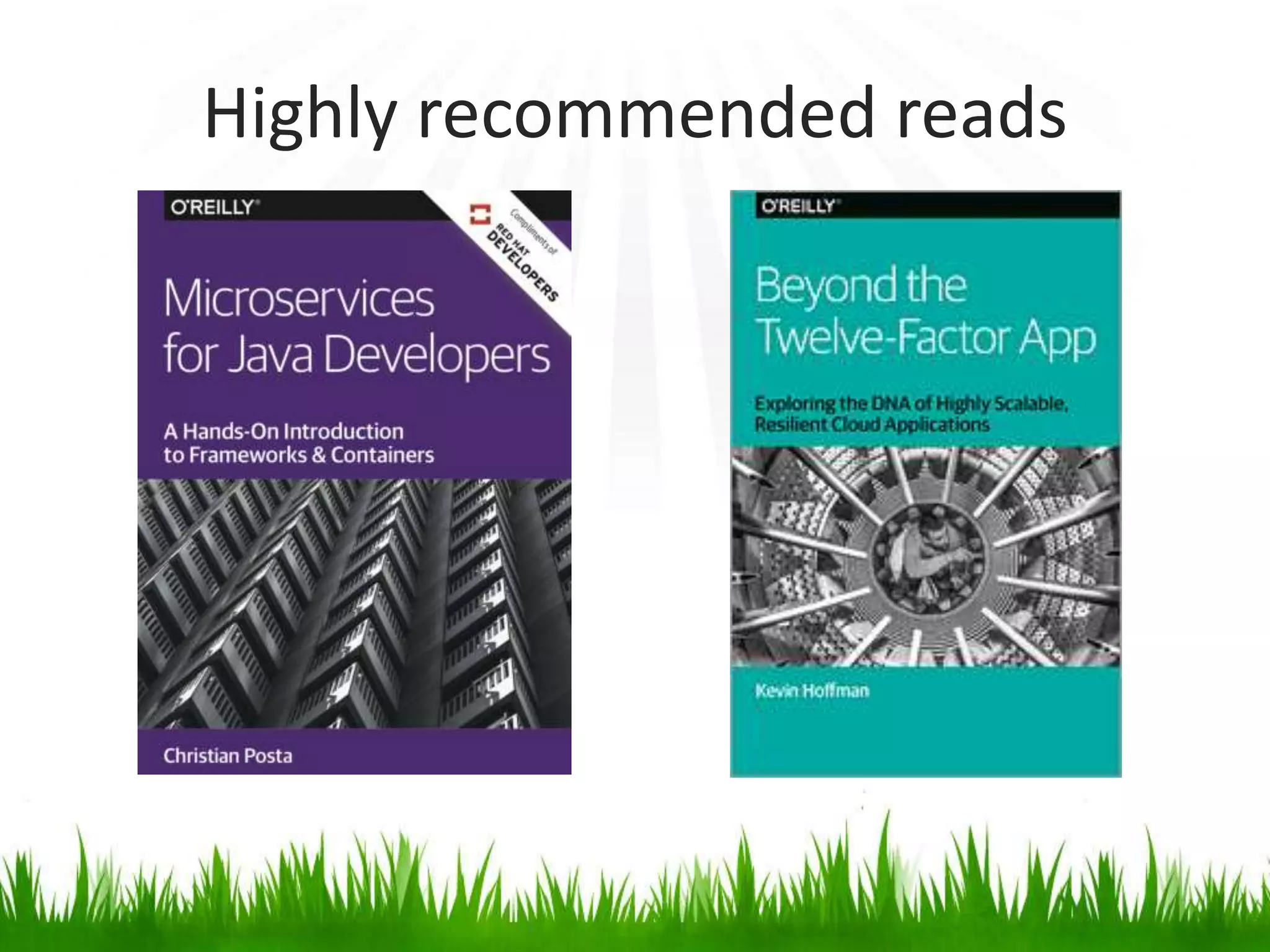 Highly recommended reads
 