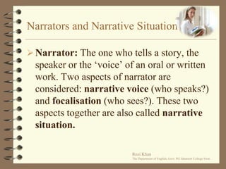 Events can be either brought about actively, in which case they are called actions (one character kills another) or they just happen naturally ( someone dies of a heart attack).