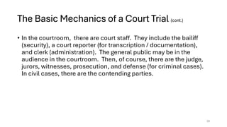Basic Prosecution Course Pro Se Cases in the U.S. Court System -- (Street Smarts Reentry ...