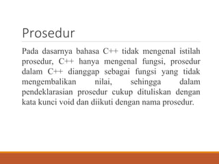 PENGENALAN TENTANG PROSEDUR DAN FUNGSI.ppt