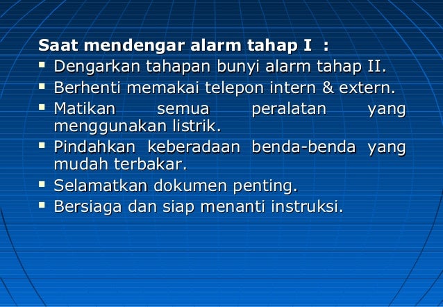 Prosedur darurat kebakaran