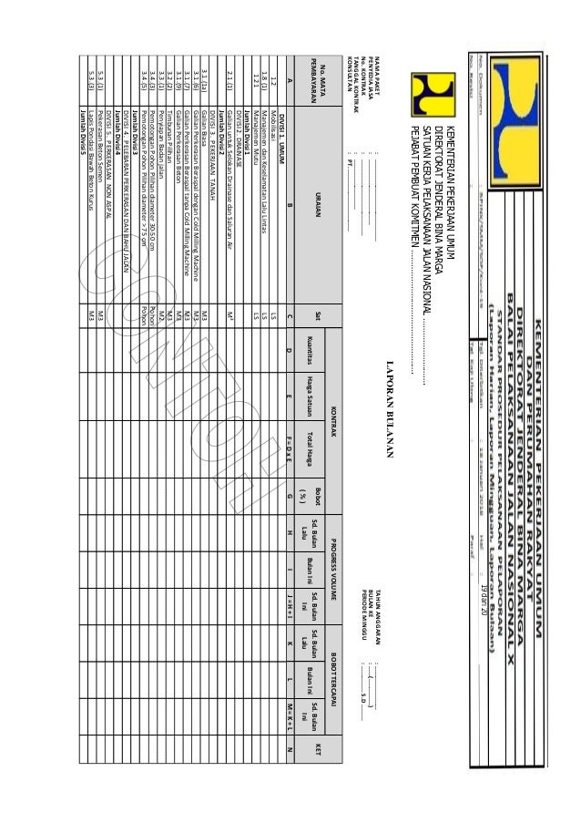Prosedur Pelaporan Laporan Harian Mingguan Bulanan Kon 19