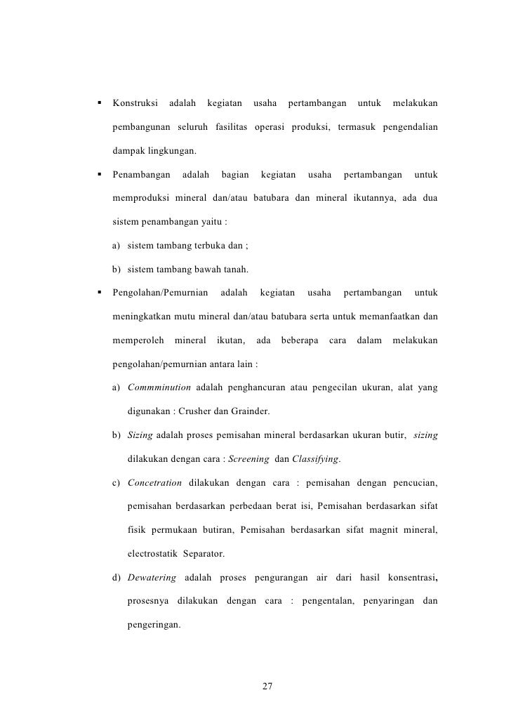 Prosedur pemberian izin usaha pertambangan dinas 