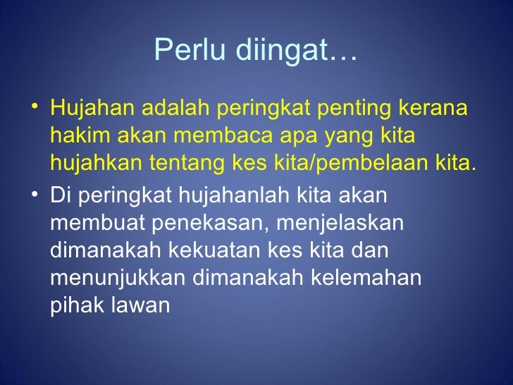 Prosedur Perbicaraan