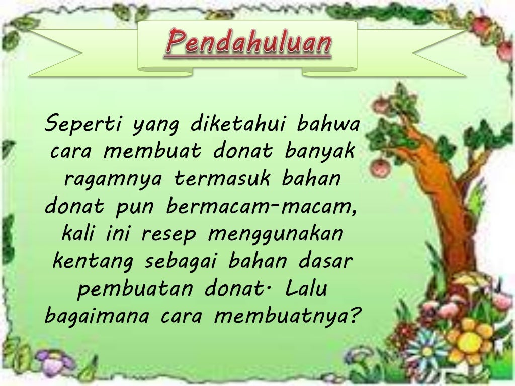 Contoh prosedur teks cara membuat donat