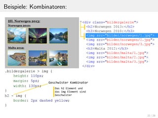 Beispiele: Kombinatoren:
22 / 29
 