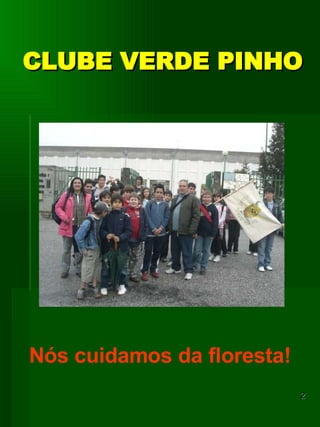CLUBE VERDE PINHO Nós cuidamos da floresta! 