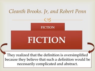 Cleanth Brooks. Jr, and Robert Penn
               

        FICTION
 