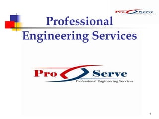 1
Professional
Engineering Services
 