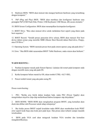 Proses booting | PDF