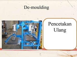 De-moulding
Pencetakan
Ulang
 