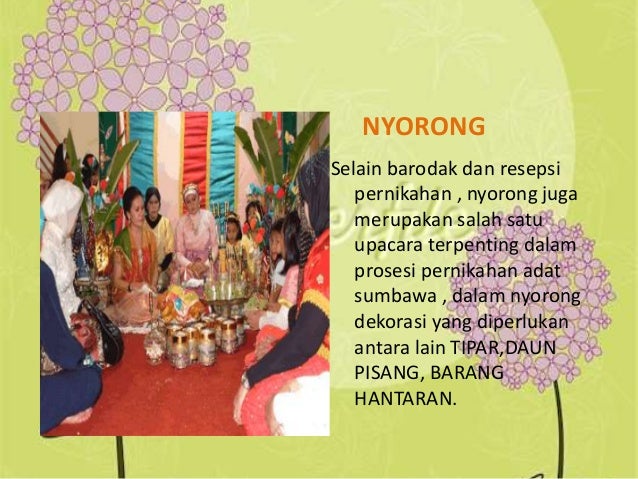 Prosesi pernikahan adat sumbawa 