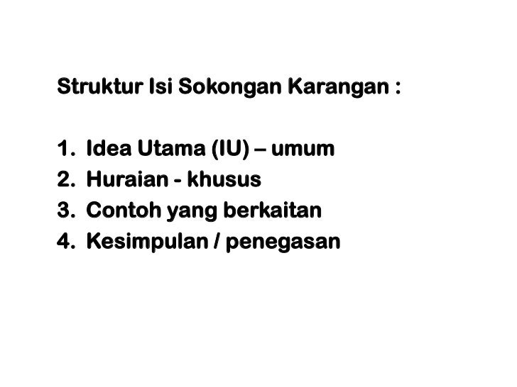 Proses Jawab Bhg. A : Karangan STPM