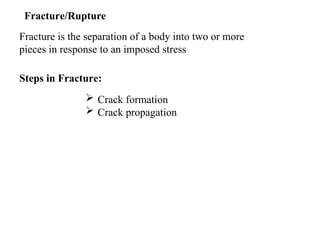 Comprehensive Analysis of Mechanical Failure and Fracture Mechanics in ...