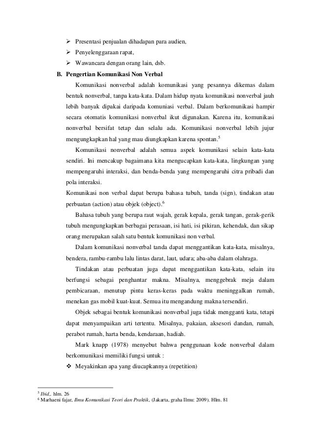 Arti Komunikasi Verbal