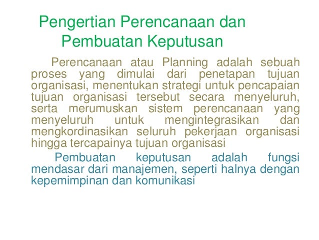 Contoh Proses Pembuatan Keputusan Manajemen - Proses Manajemen contoh proses pembuatan keputusan manajemen proses manajemen