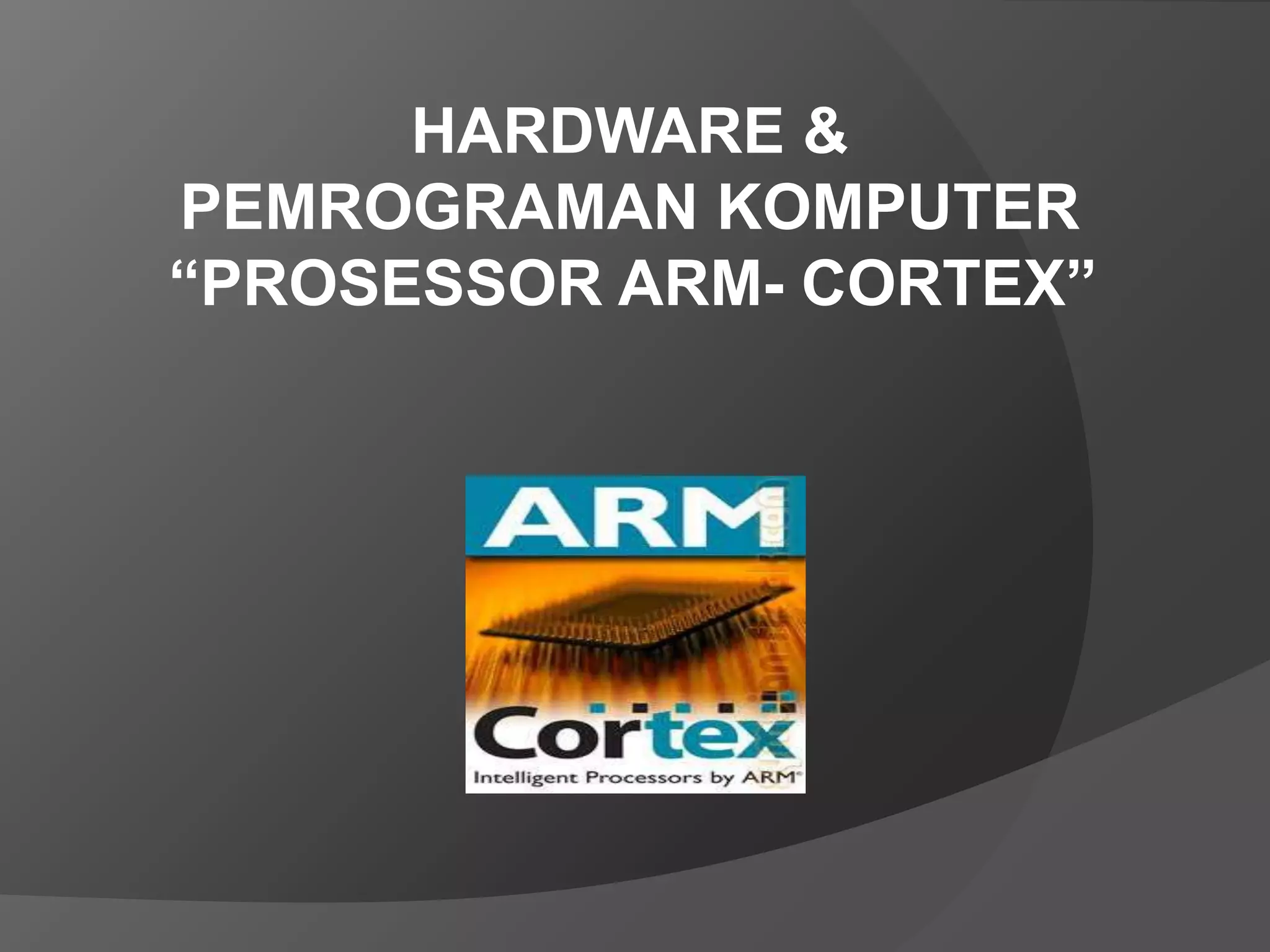 ppt Prosesor arm cortex PPT