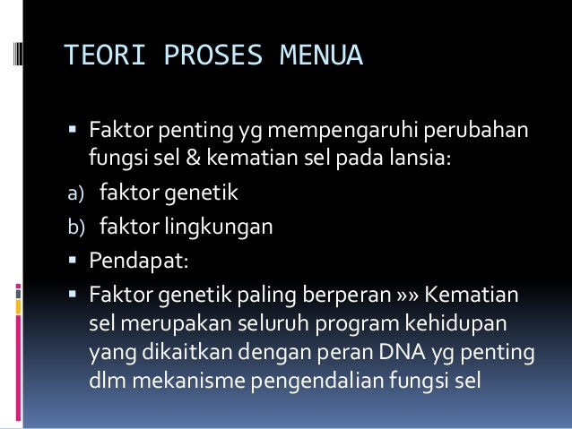 Proses Penuaan