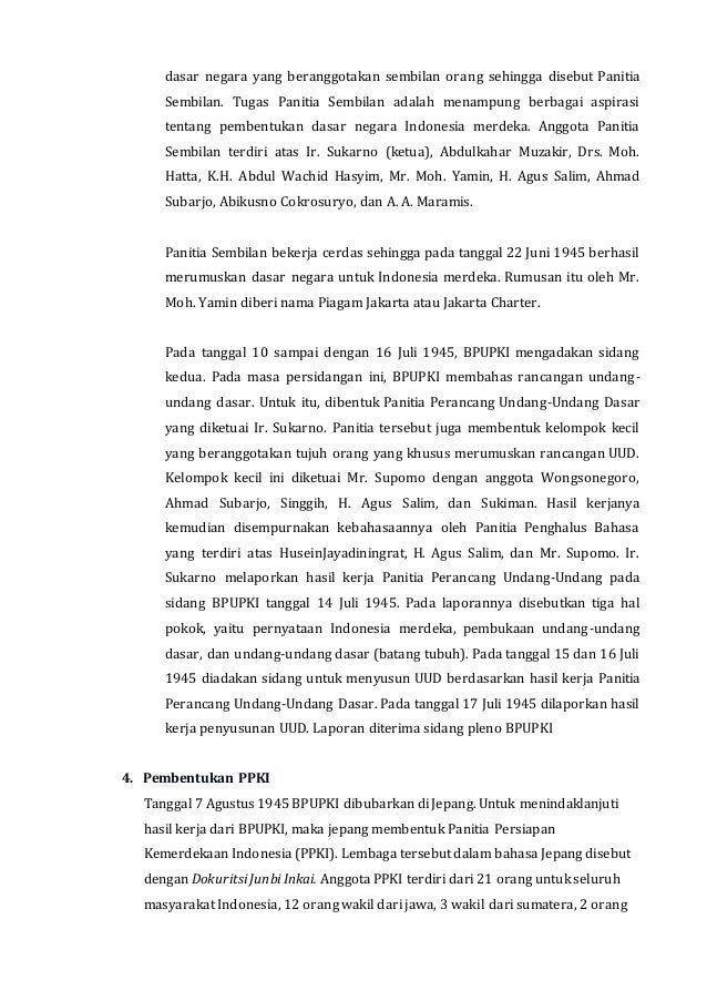 Proses Perumusan Pancasila Sebagai Dasar Negara