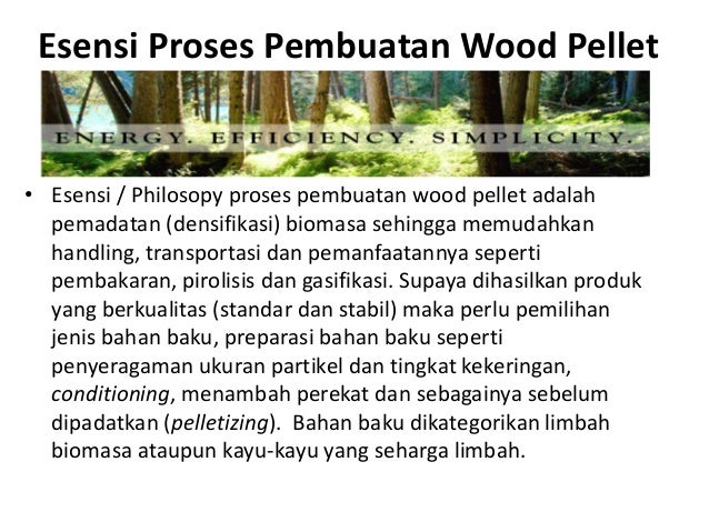 Proses Produksi Pabrik Wood Pellet