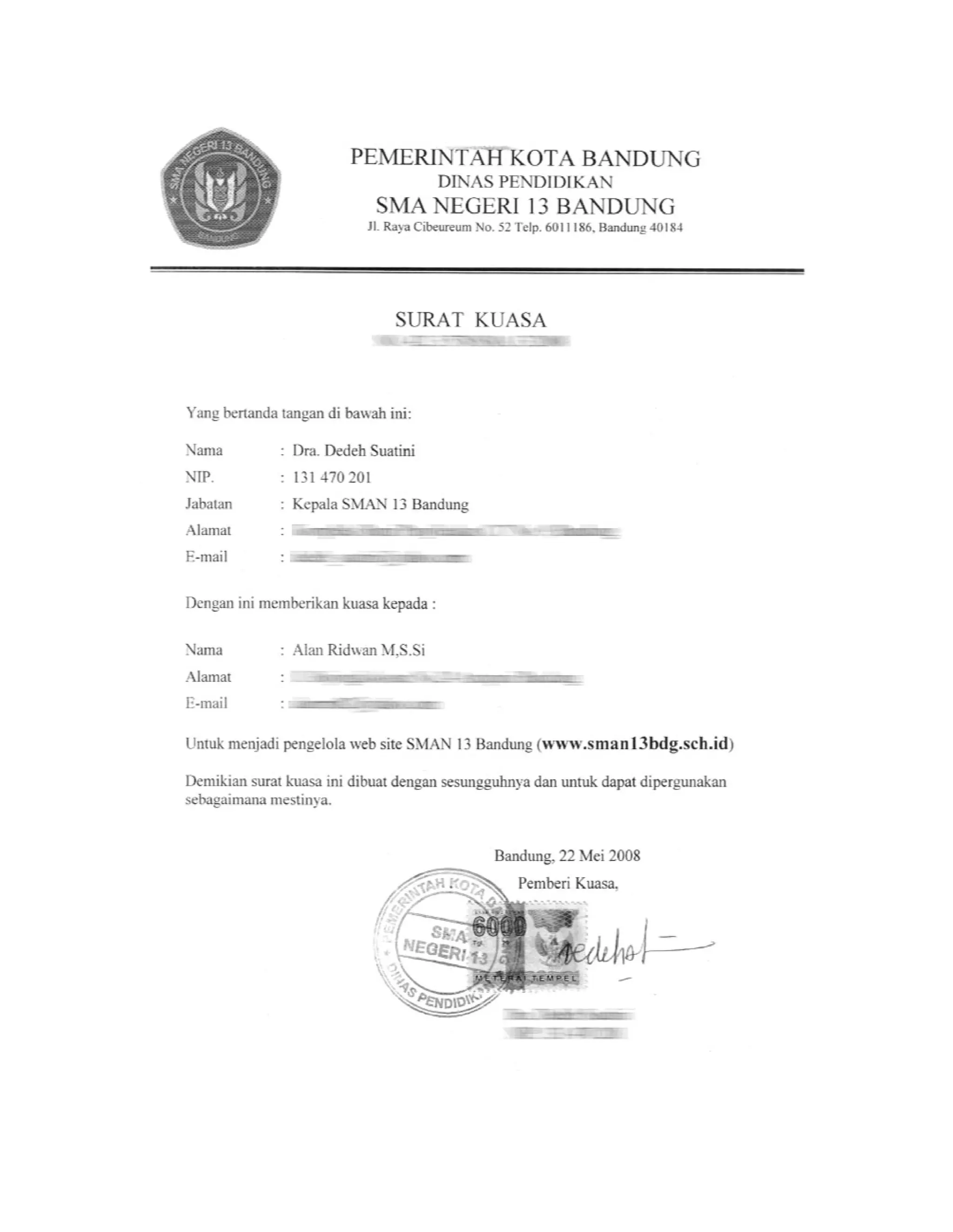 Proses registrasi website