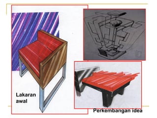 Lakaran
awal
          Perkembangan idea
 