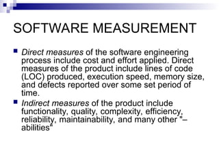 REKAYASA PERANGKAT LUNAK -PROSES SOFTWARE & PROJECT METRICS.ppt