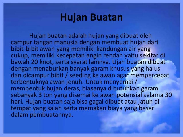 Proses terjadinya hujan Proses terjadinya hujan