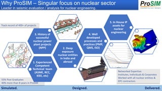 ProSIM engineering consultancy offerings to nuclear power sector | PPTX