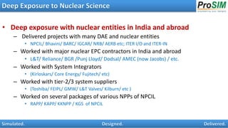 ProSIM engineering consultancy offerings to nuclear power sector | PPTX