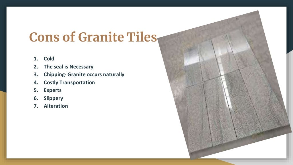 Pros n cons of granite tiles