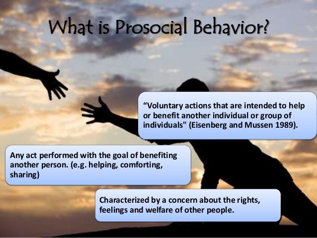 prosocial behavior prosocial behavior