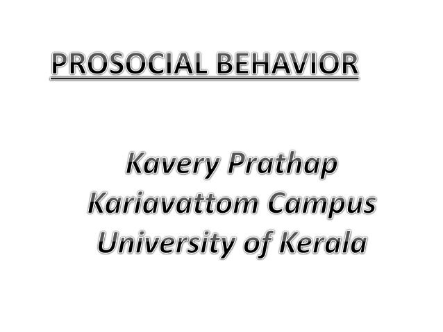 prosocial behavior prosocial behavior