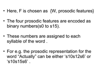 Introduction to Prosodic features of speech and text | PPT