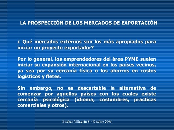Prospeccion De Mercados
